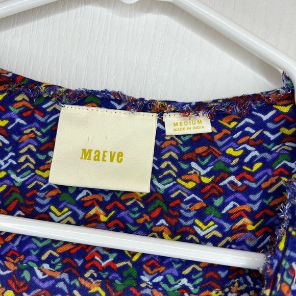 Maeve Anthropologie Multicolor Sleeveless Women's button down Top size M - Picture 5 of 13